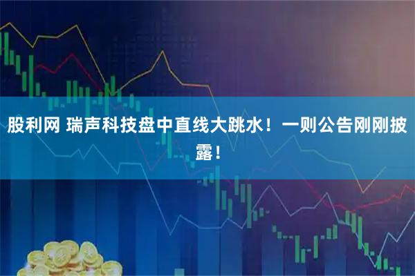 股利网 瑞声科技盘中直线大跳水！一则公告刚刚披露！